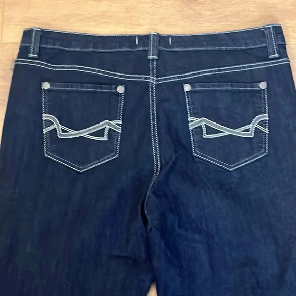 Nine West | Vintage Boho Bootcut denim jeans Women’s size 14S/32 short/petite - Picture 4 of 9